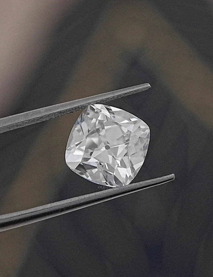 Square-shape Old Mine Cushion Lab Diamond -- 4.85 Ct