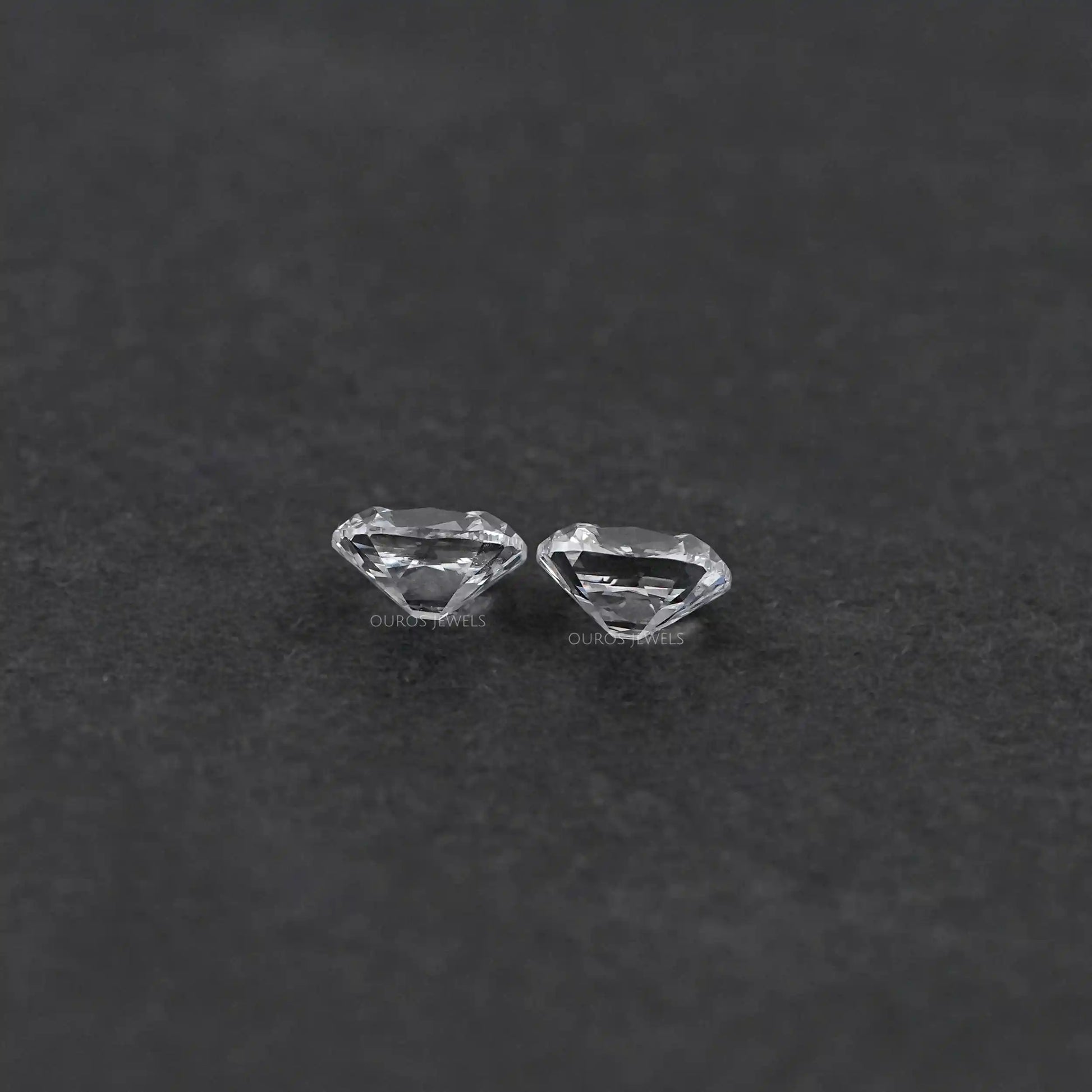 Lab Diamond Old Mine Cushion Matching Pair Loose