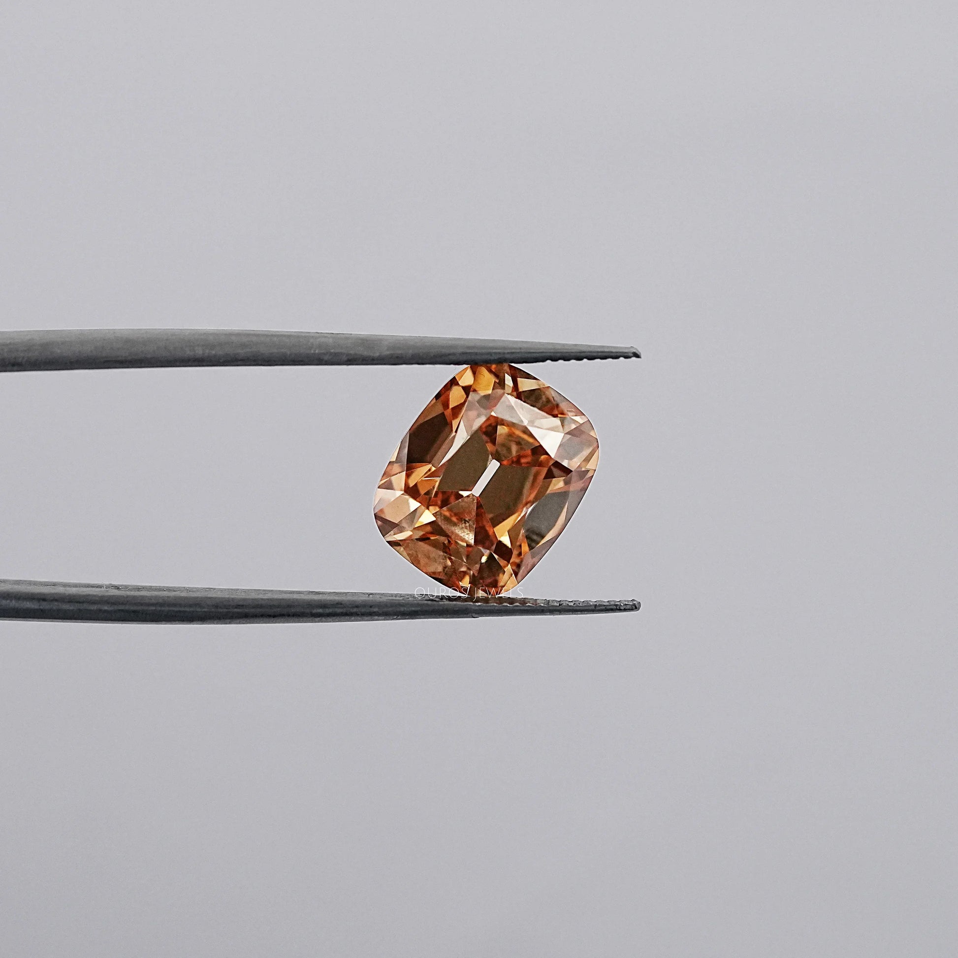 Old Mine Cushion Champagne Lab Grown Diamond Loose
