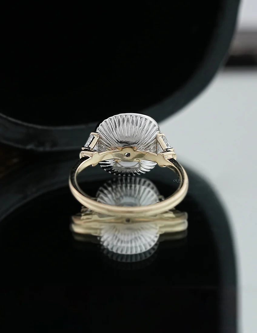 Vintage Allure Cushion Halo Ring