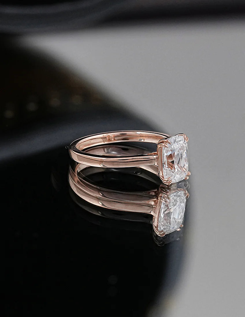 Old Mine Cushion Cut Ring