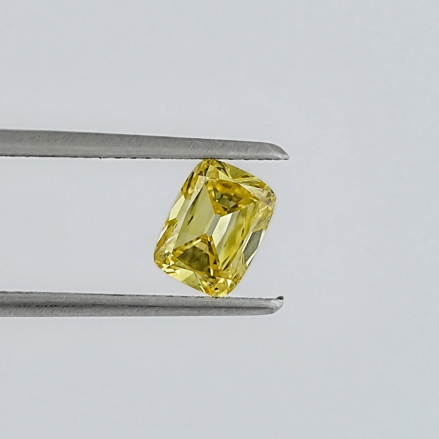 Yellow Old Mine Cushion Lab Grown Loose Diamond Loose